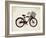 Flower Basket Bike-Evangeline Taylor-Framed Art Print