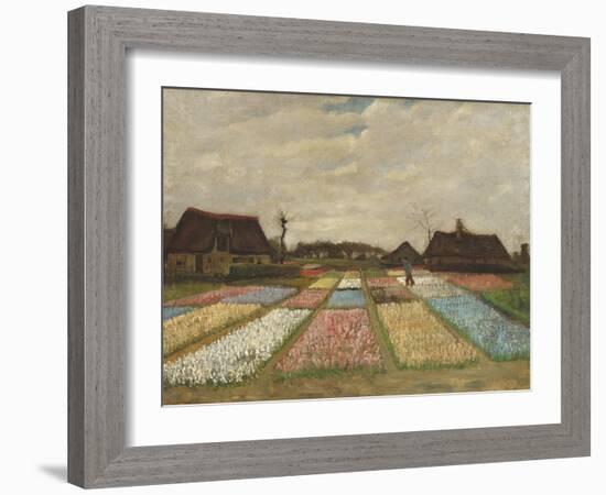 Flower Beds in Holland, C.1883-Vincent van Gogh-Framed Giclee Print