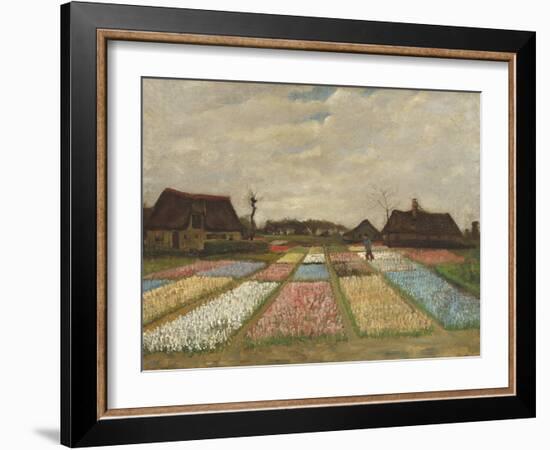 Flower Beds in Holland, C.1883-Vincent van Gogh-Framed Giclee Print