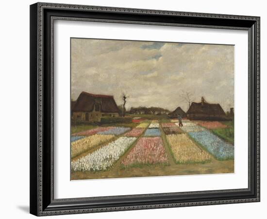 Flower Beds in Holland, C.1883-Vincent van Gogh-Framed Giclee Print