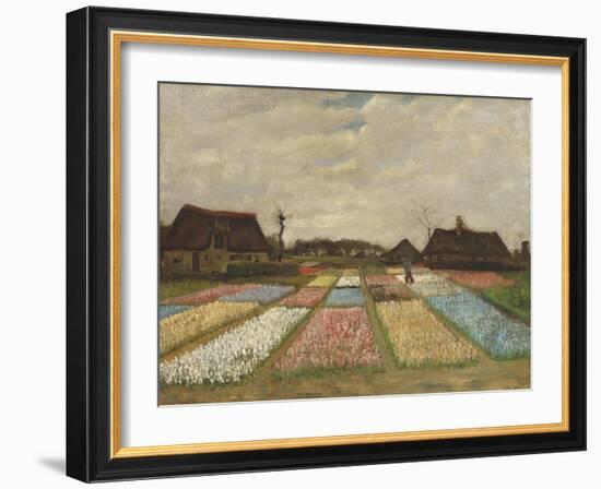 Flower Beds in Holland, C.1883-Vincent van Gogh-Framed Giclee Print