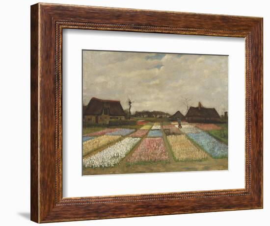 Flower Beds in Holland, C.1883-Vincent van Gogh-Framed Giclee Print