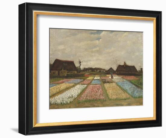 Flower Beds in Holland, C.1883-Vincent van Gogh-Framed Giclee Print