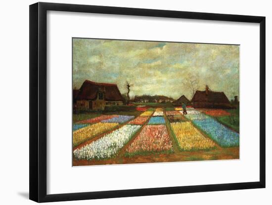 Flower Beds of Holland-Vincent van Gogh-Framed Art Print