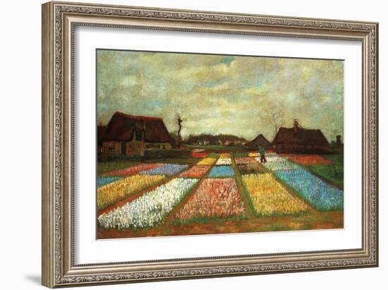 Flower Beds of Holland-Vincent van Gogh-Framed Art Print