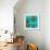 Flower Beetle Turquoise-Sharon Turner-Framed Art Print displayed on a wall