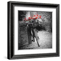 Flower Bike Square-Gail Peck-Framed Art Print
