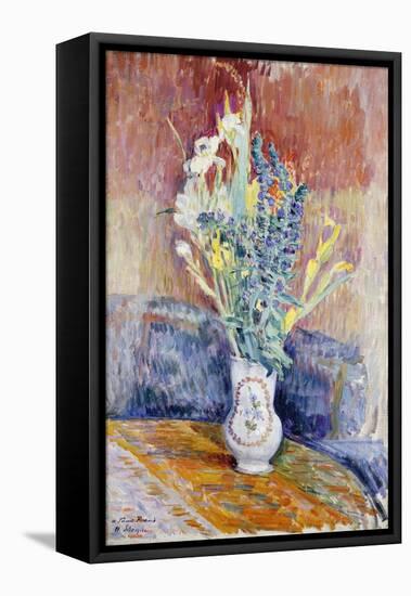 Flower Bouquet; Bouquet De Fleurs-Henri Lebasque-Framed Premier Image Canvas