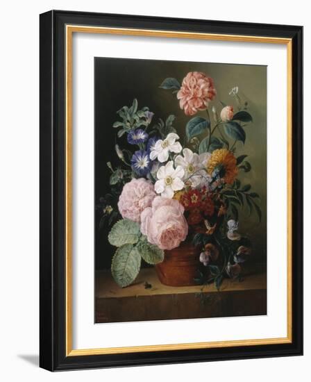 Flower Bouquet-Amienne Bebourg-Framed Giclee Print