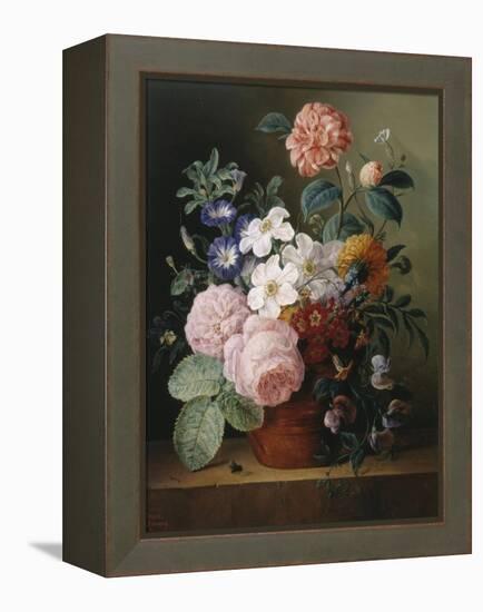 Flower Bouquet-Amienne Bebourg-Framed Premier Image Canvas