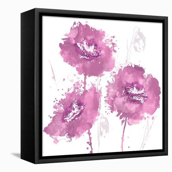 Flower Burst in Amber I-Vanessa Austin-Framed Stretched Canvas