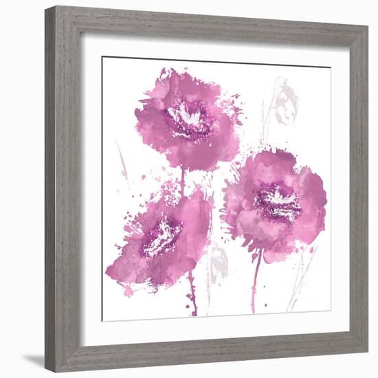 Flower Burst in Amber I-Vanessa Austin-Framed Art Print