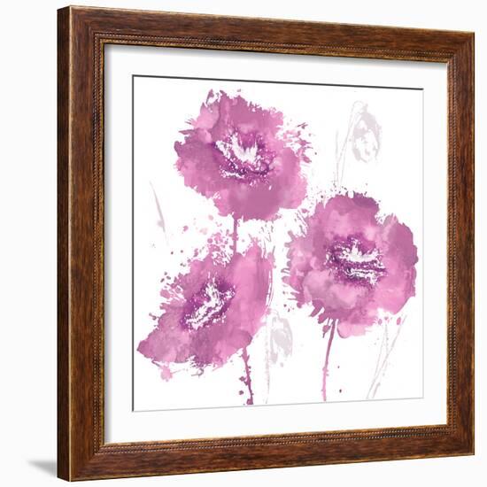 Flower Burst in Amber I-Vanessa Austin-Framed Art Print