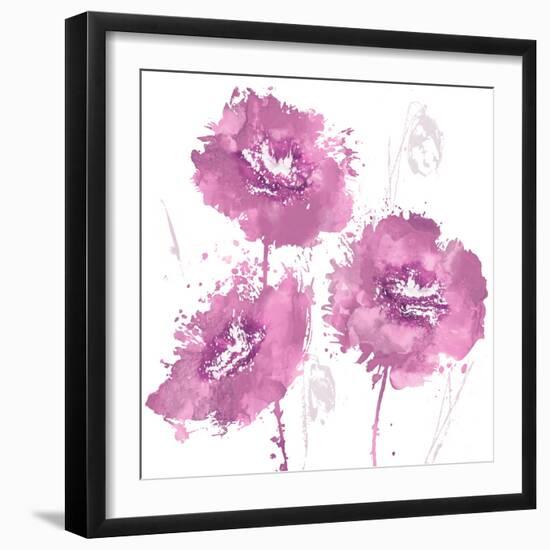 Flower Burst in Amber I-Vanessa Austin-Framed Art Print