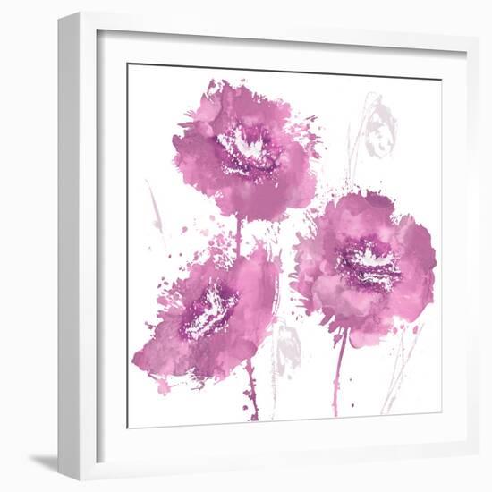 Flower Burst in Amber I-Vanessa Austin-Framed Art Print