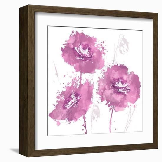 Flower Burst in Amber I-Vanessa Austin-Framed Art Print