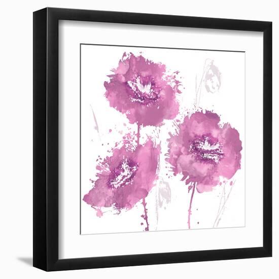 Flower Burst in Amber I-Vanessa Austin-Framed Art Print