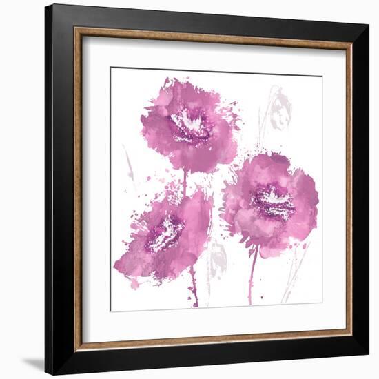 Flower Burst in Amber I-Vanessa Austin-Framed Art Print