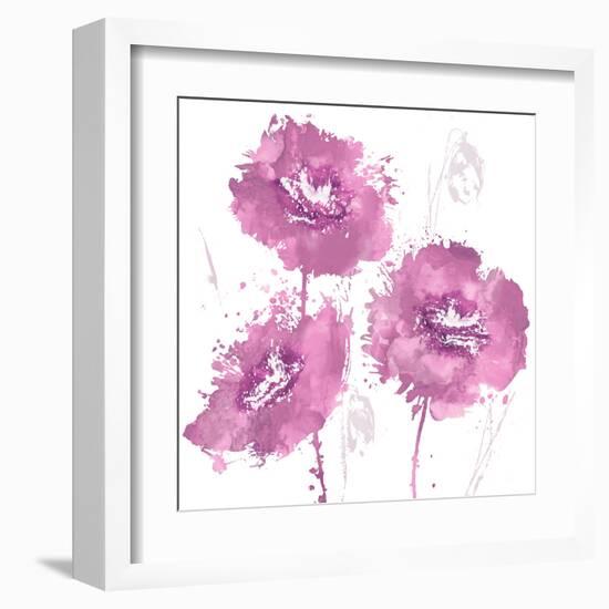 Flower Burst in Amber I-Vanessa Austin-Framed Art Print
