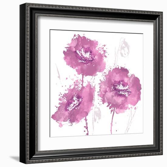 Flower Burst in Amber I-Vanessa Austin-Framed Art Print