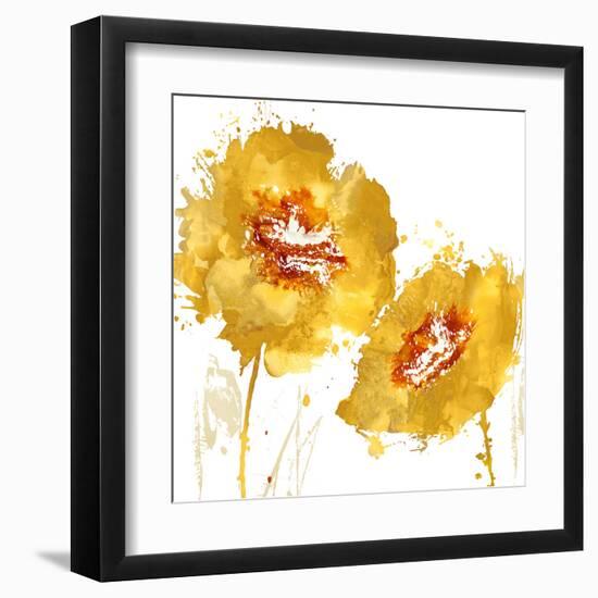 Flower Burst in Amber II-Vanessa Austin-Framed Art Print