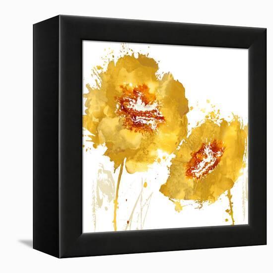 Flower Burst in Amber II-Vanessa Austin-Framed Stretched Canvas