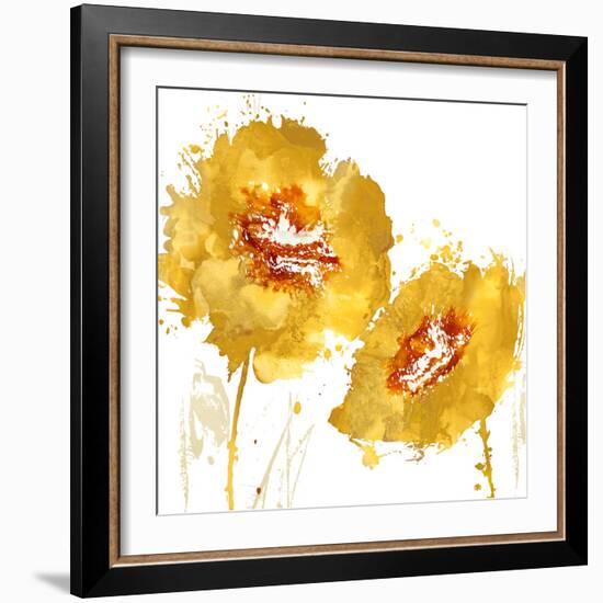 Flower Burst in Amber II-Vanessa Austin-Framed Art Print