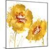 Flower Burst in Amber II-Vanessa Austin-Mounted Art Print