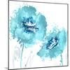 Flower Burst in Aqua II-Vanessa Austin-Mounted Art Print