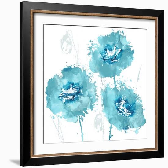 Flower Burst in Mandarin I-Vanessa Austin-Framed Art Print