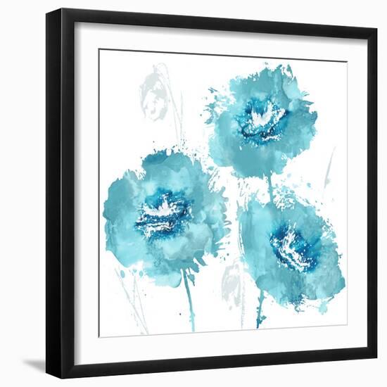 Flower Burst in Mandarin I-Vanessa Austin-Framed Art Print