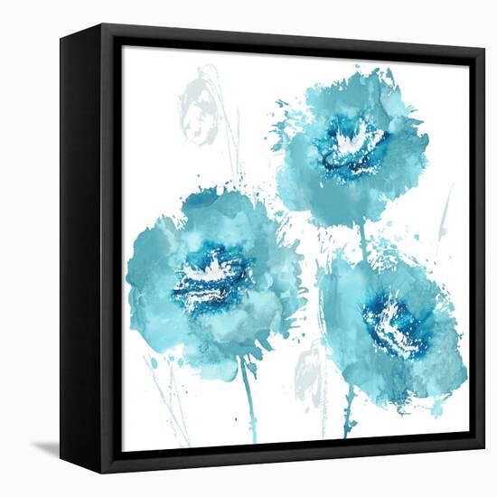 Flower Burst in Mandarin I-Vanessa Austin-Framed Stretched Canvas