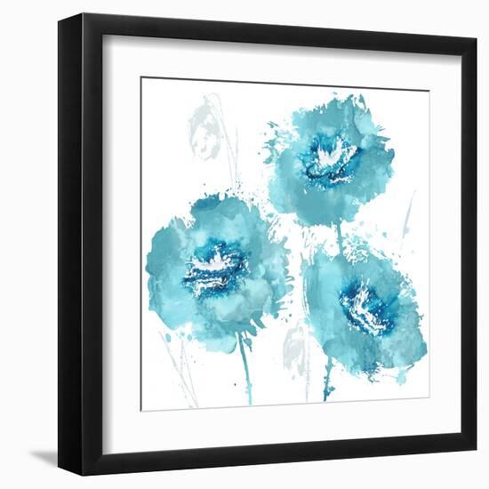 Flower Burst in Mandarin I-Vanessa Austin-Framed Art Print