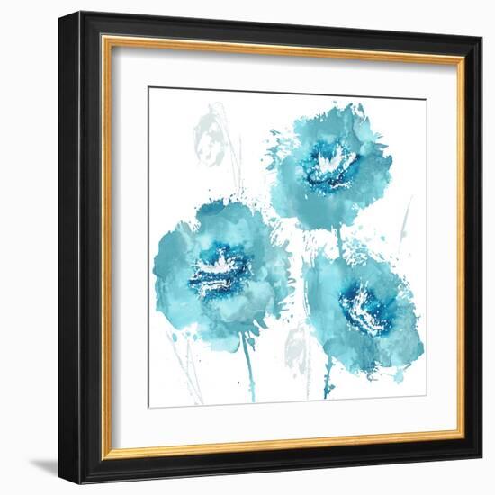 Flower Burst in Mandarin I-Vanessa Austin-Framed Art Print