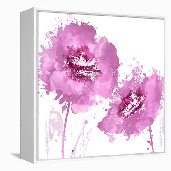 Flower Burst in Pink II-Vanessa Austin-Framed Stretched Canvas