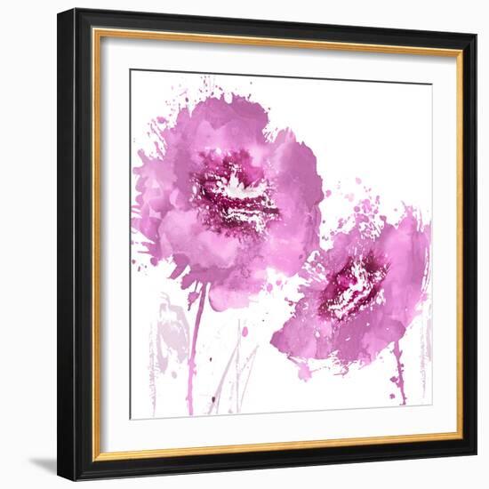 Flower Burst in Pink II-Vanessa Austin-Framed Art Print