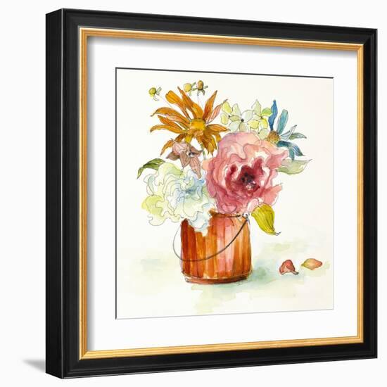 Flower Burst in Vase I-Lanie Loreth-Framed Art Print