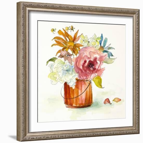 Flower Burst in Vase I-Lanie Loreth-Framed Art Print