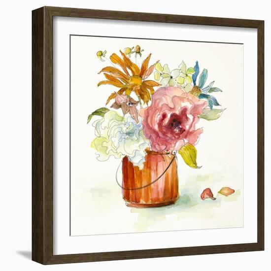 Flower Burst in Vase I-Lanie Loreth-Framed Art Print