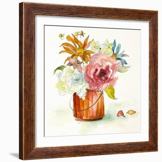 Flower Burst in Vase I-Lanie Loreth-Framed Art Print