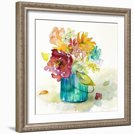 Flower Burst in Vase II-Lanie Loreth-Framed Art Print