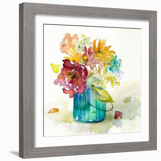 Flower Burst in Vase II-Lanie Loreth-Framed Art Print