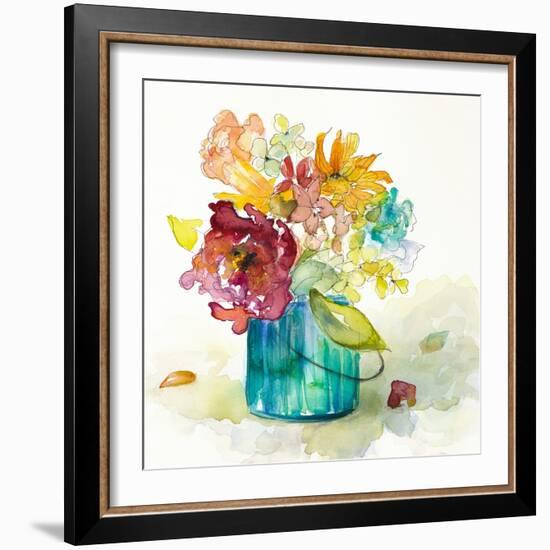 Flower Burst in Vase II-Lanie Loreth-Framed Art Print