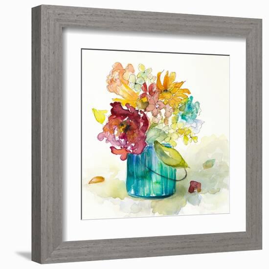 Flower Burst in Vase II-Lanie Loreth-Framed Art Print
