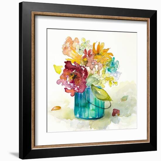 Flower Burst in Vase II-Lanie Loreth-Framed Art Print