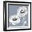 Flower Burst on Grey I-Vanessa Austin-Framed Art Print