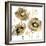 Flower Burst Trio in Gold-Vanessa Austin-Framed Art Print