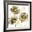 Flower Burst Trio in Gold-Vanessa Austin-Framed Art Print