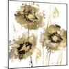Flower Burst Trio in Gold-Vanessa Austin-Mounted Art Print