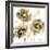 Flower Burst Trio in Gold-Vanessa Austin-Framed Art Print